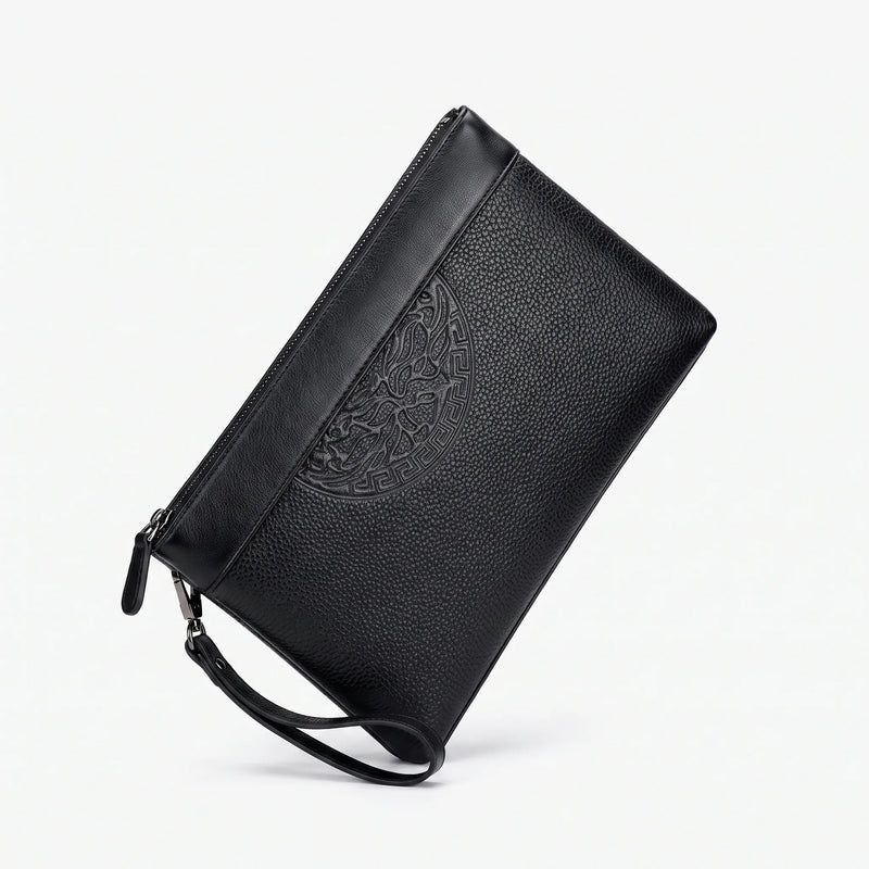 Men's Embossed Envelope Clutch Bag - Braxon