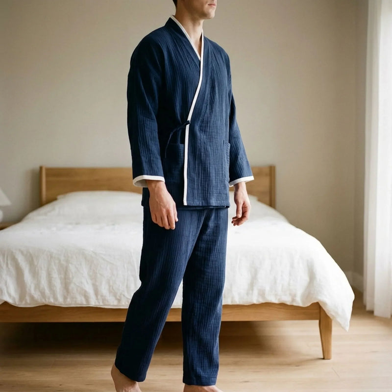 Men's Kimono Wrap Pyjama Set - Wilson