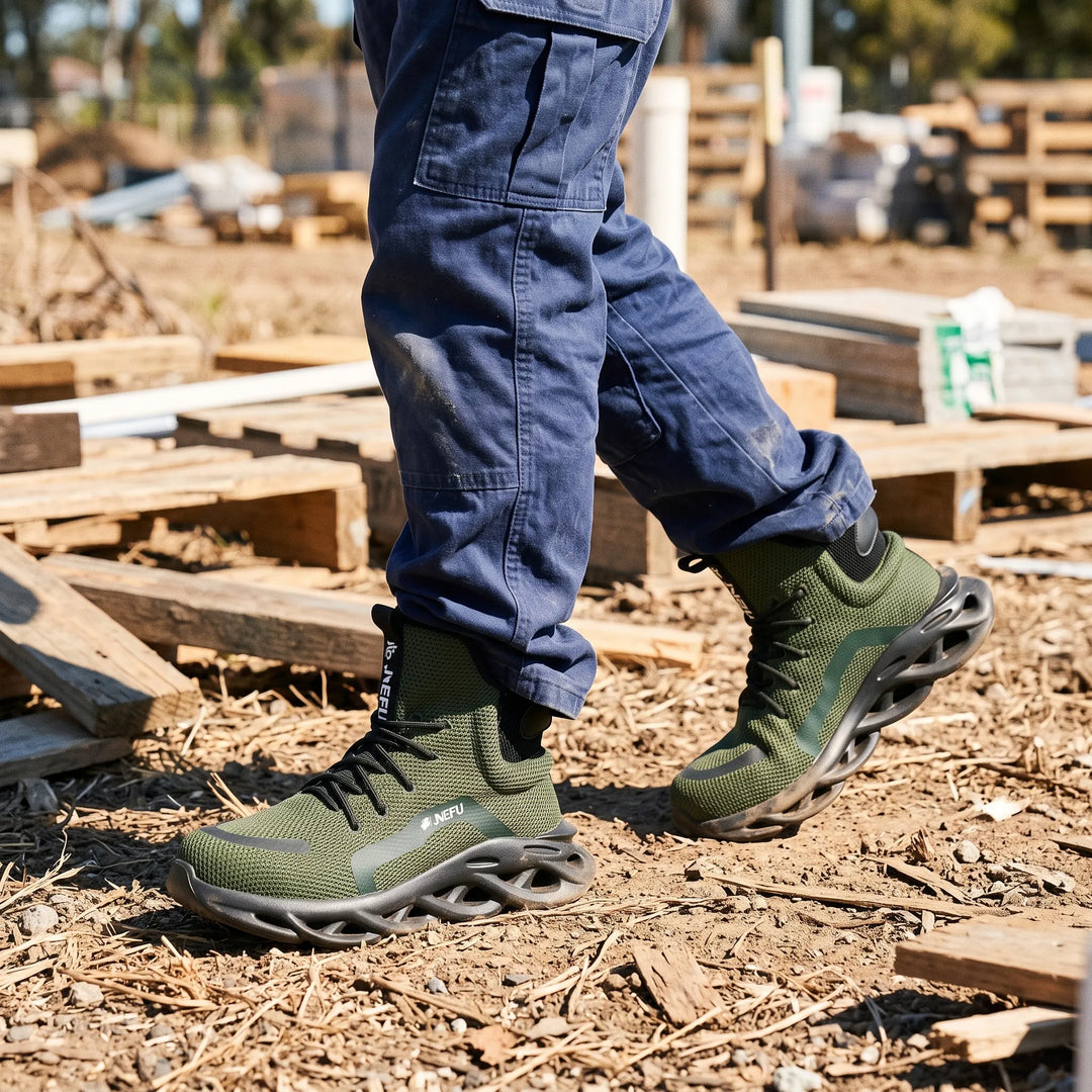 Men's Lightweight Breathable Safety Work Boots