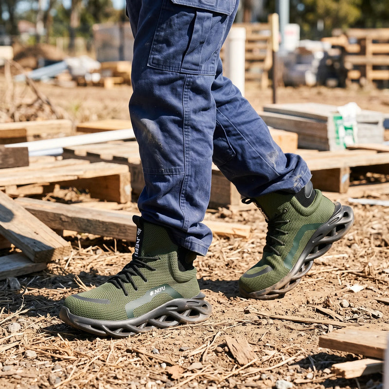 Men's Lightweight Breathable Safety Work Boots