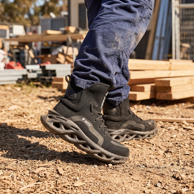 Men's Lightweight Breathable Safety Work Boots