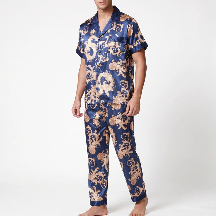 Men's Printed Short-Sleeve Pyjama Set - Hector