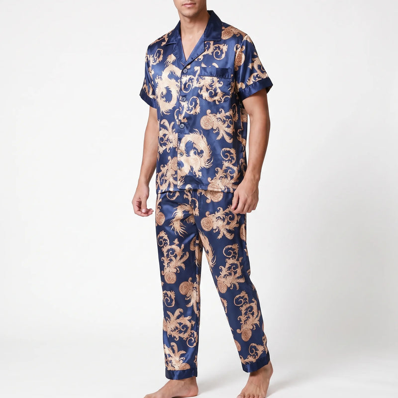 Men's Printed Short-Sleeve Pyjama Set - Hector