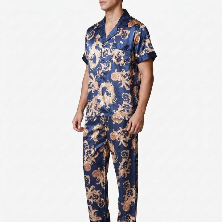 Men's Printed Short-Sleeve Pyjama Set - Hector