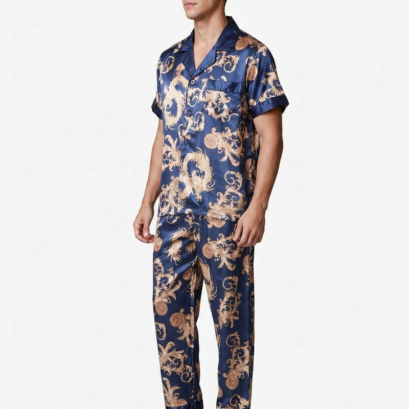 Men's Printed Short-Sleeve Pyjama Set - Hector
