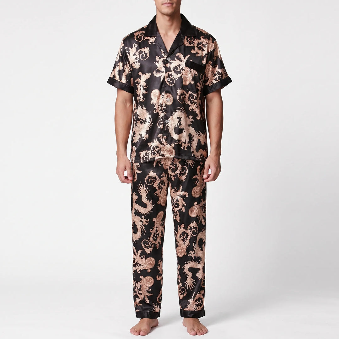Men's Printed Short-Sleeve Pyjama Set - Hector