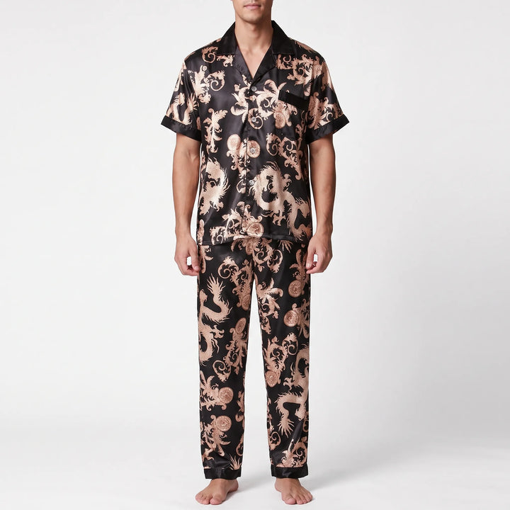 Men's Printed Short-Sleeve Pyjama Set - Hector