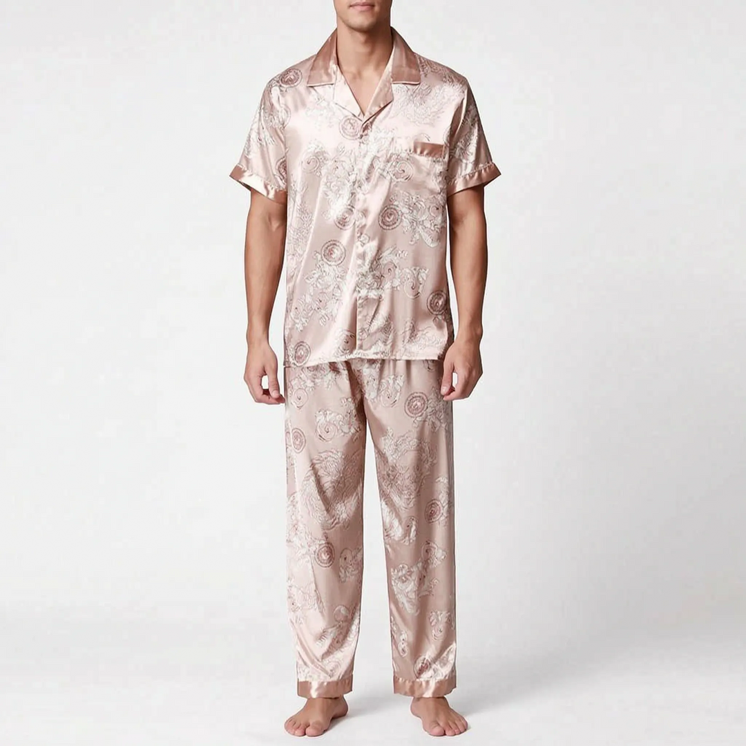 Men's Printed Short-Sleeve Pyjama Set - Hector