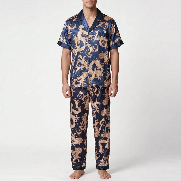 Men's Printed Short-Sleeve Pyjama Set - Hector