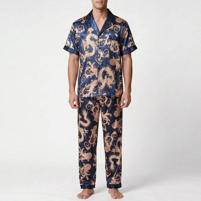 Men's Printed Short-Sleeve Pyjama Set - Hector
