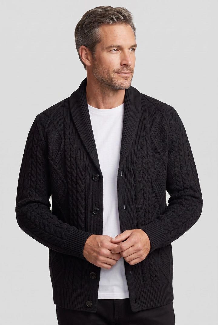 Men's Shawl Collar Cardigan - Leroy