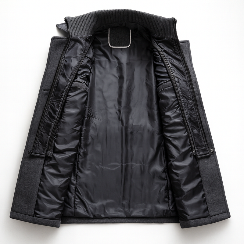 Men's Structured Long Winter Coat - Darrell