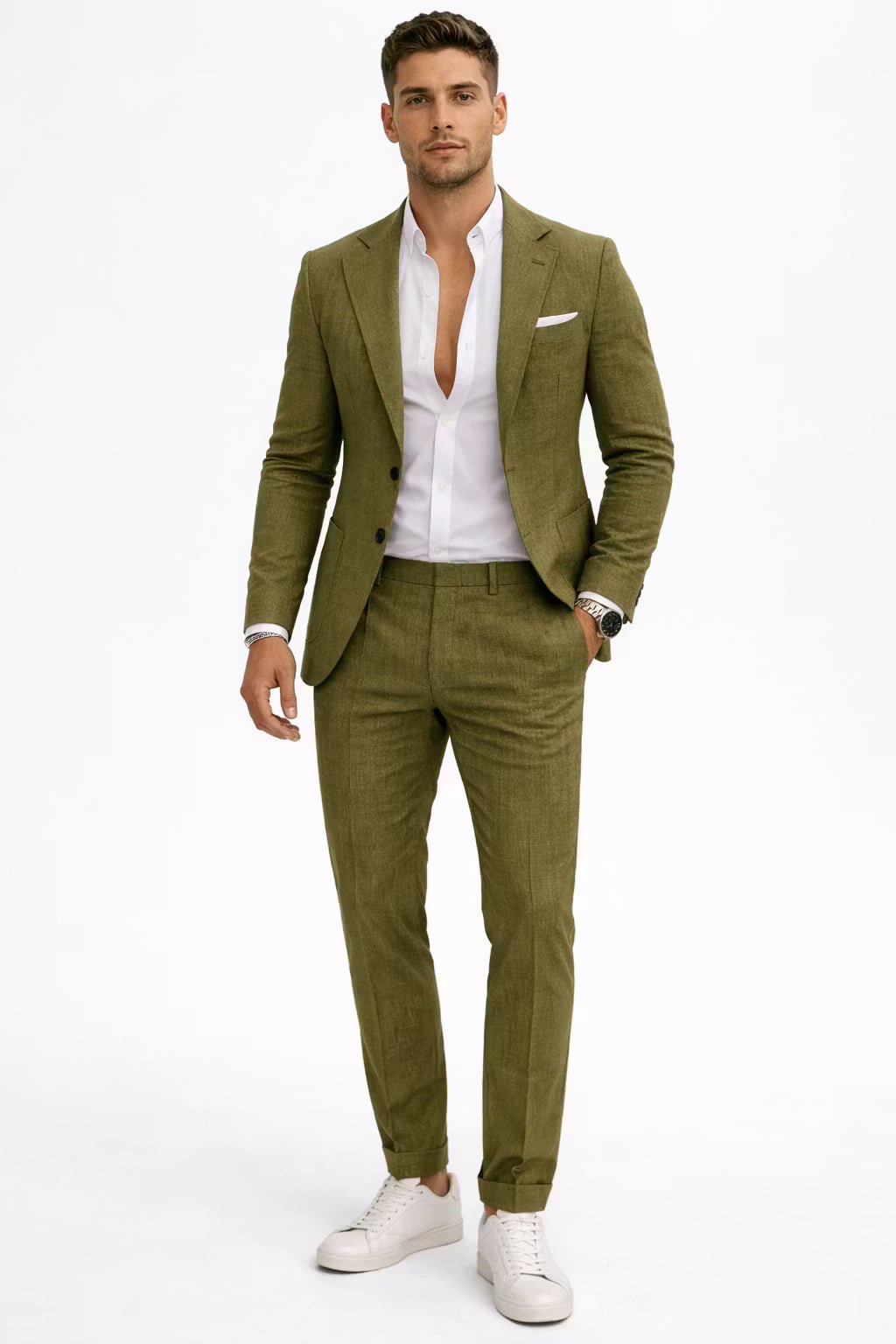 Men's Textured Two-Piece Suit - Eric