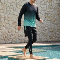 Men's Three-Piece Swimwear Set - AquaTrek