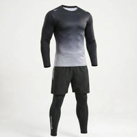 Men's Three-Piece Swimwear Set - AquaTrek