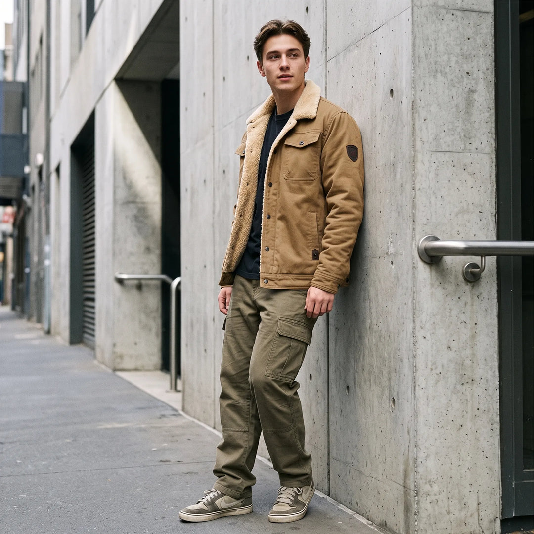 Men's Urban Streetwear Bomber Jacket with Utility Pockets – Axel
