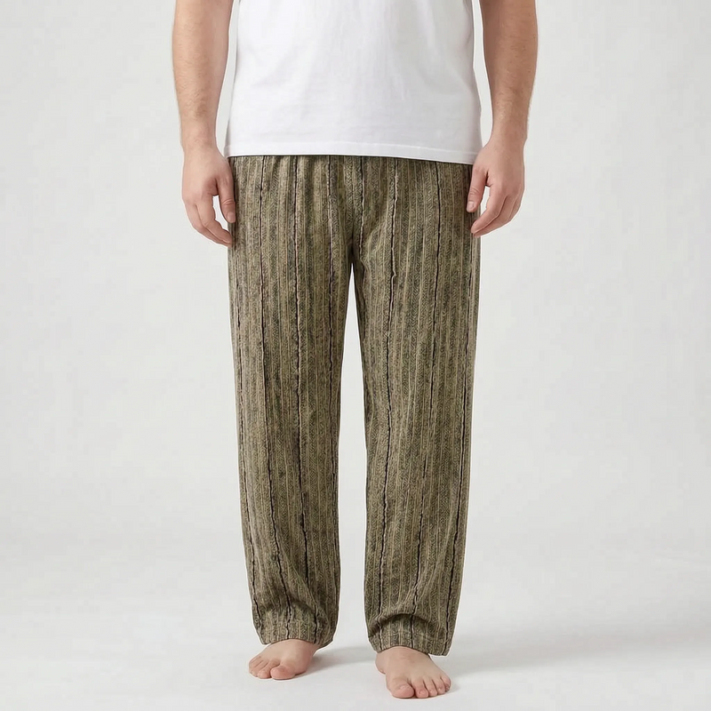 Mens Checked Pyjama Bottoms - Caleb
