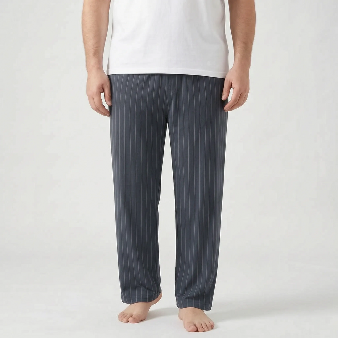 Mens Checked Pyjama Bottoms - Caleb