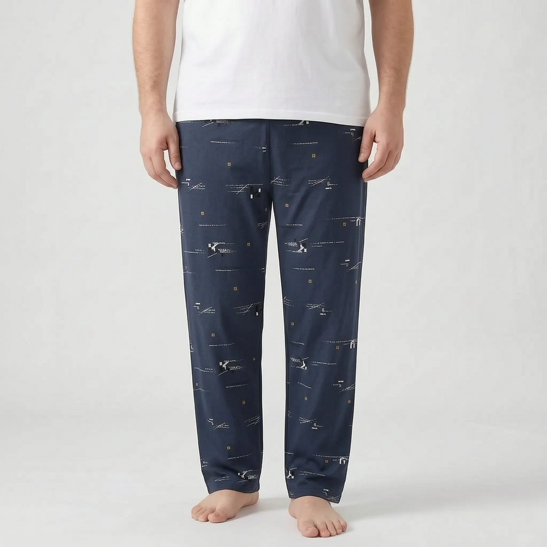 Mens Checked Pyjama Bottoms - Caleb