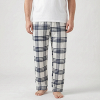 Mens Checked Pyjama Bottoms - Caleb