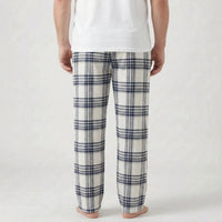 Mens Checked Pyjama Bottoms - Caleb