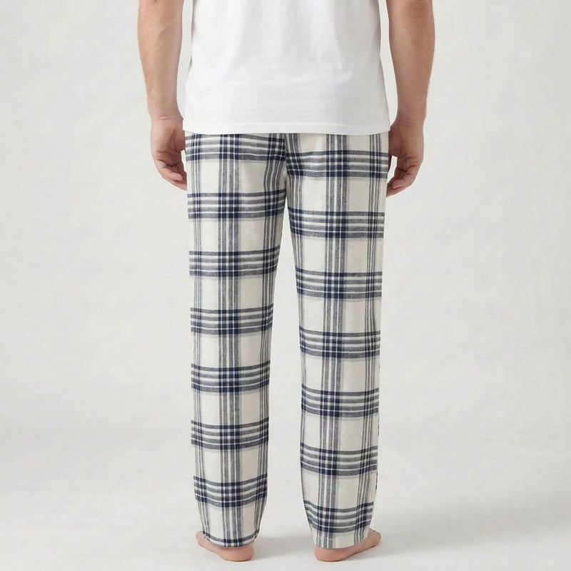 Mens Checked Pyjama Bottoms - Caleb