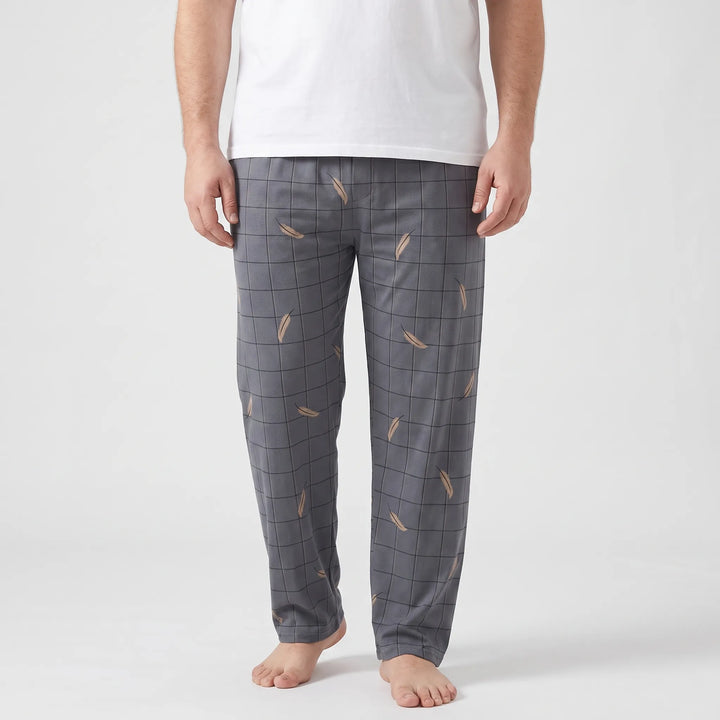Mens Checked Pyjama Bottoms - Caleb