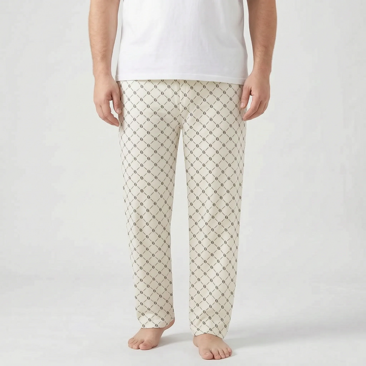 Mens Checked Pyjama Bottoms - Caleb