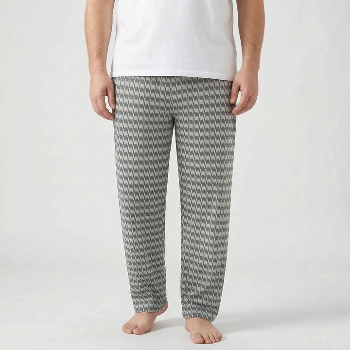 Mens Checked Pyjama Bottoms - Caleb