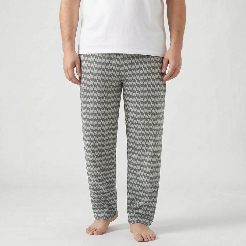 Mens Checked Pyjama Bottoms - Caleb