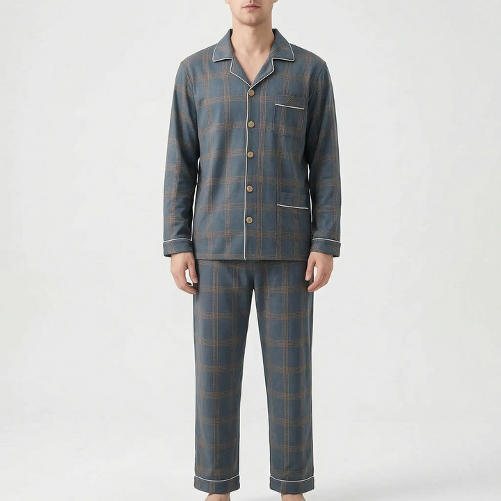 Mens Long Sleeve Pyjamas - Bryan