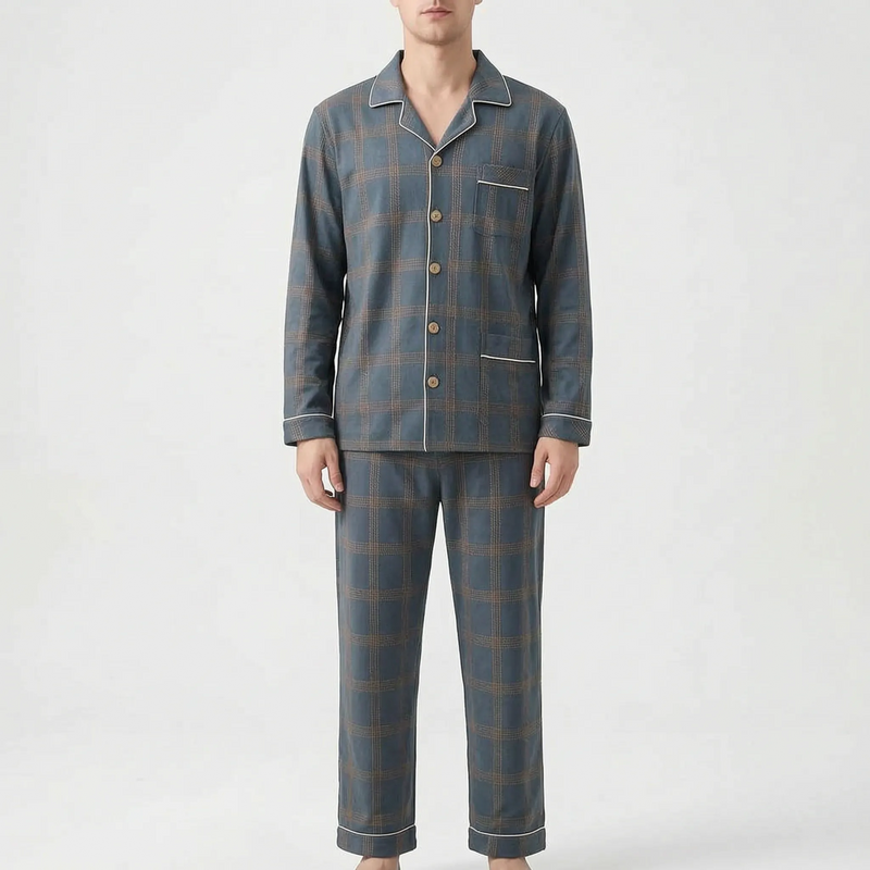 Mens Long Sleeve Pyjamas - Bryan