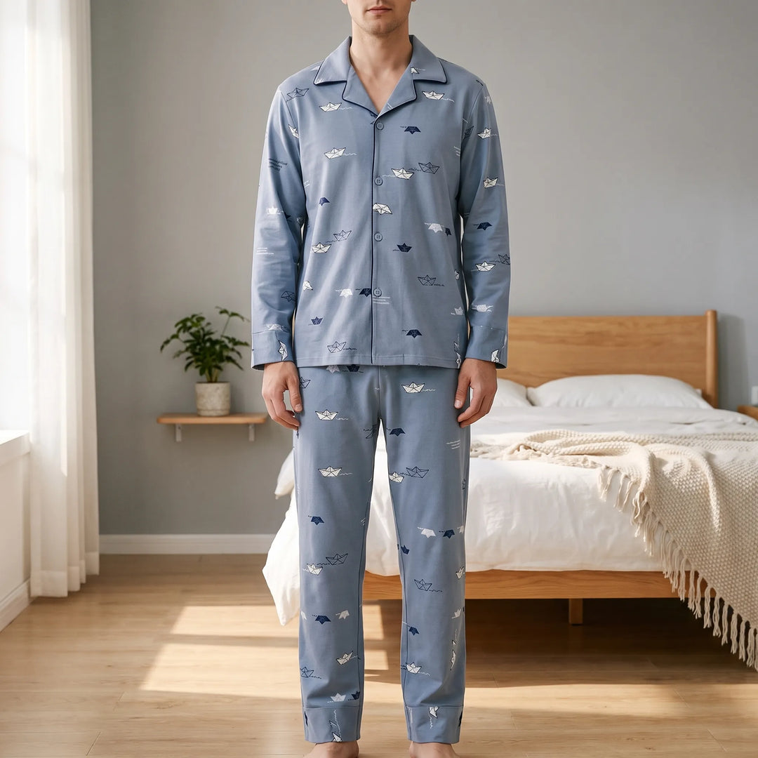 Mens Long Sleeve Pyjamas - Bryan