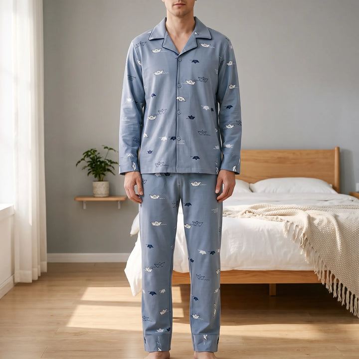 Mens Long Sleeve Pyjamas - Bryan