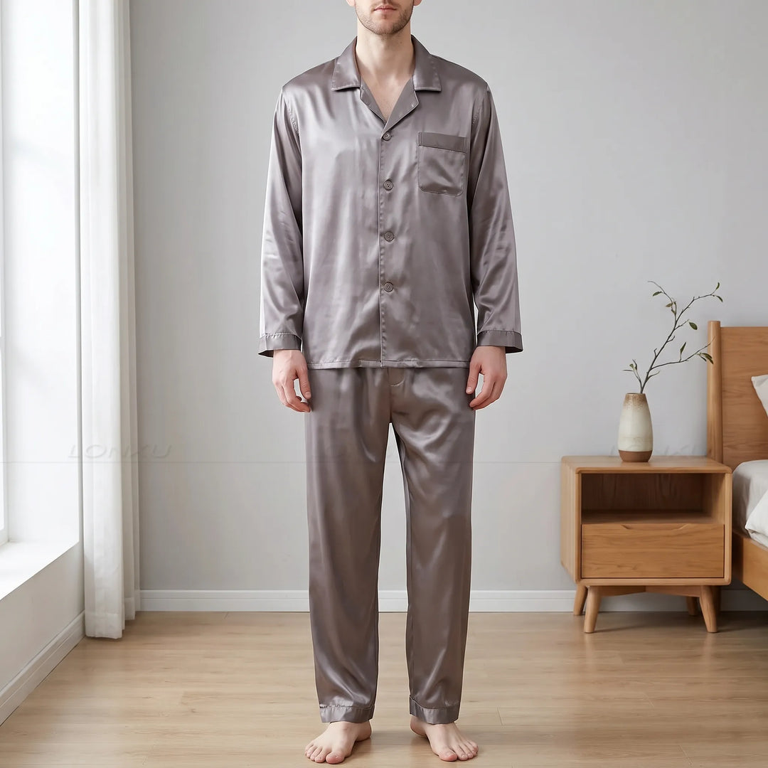 Mens Long Sleeve Pyjamas - Edgar