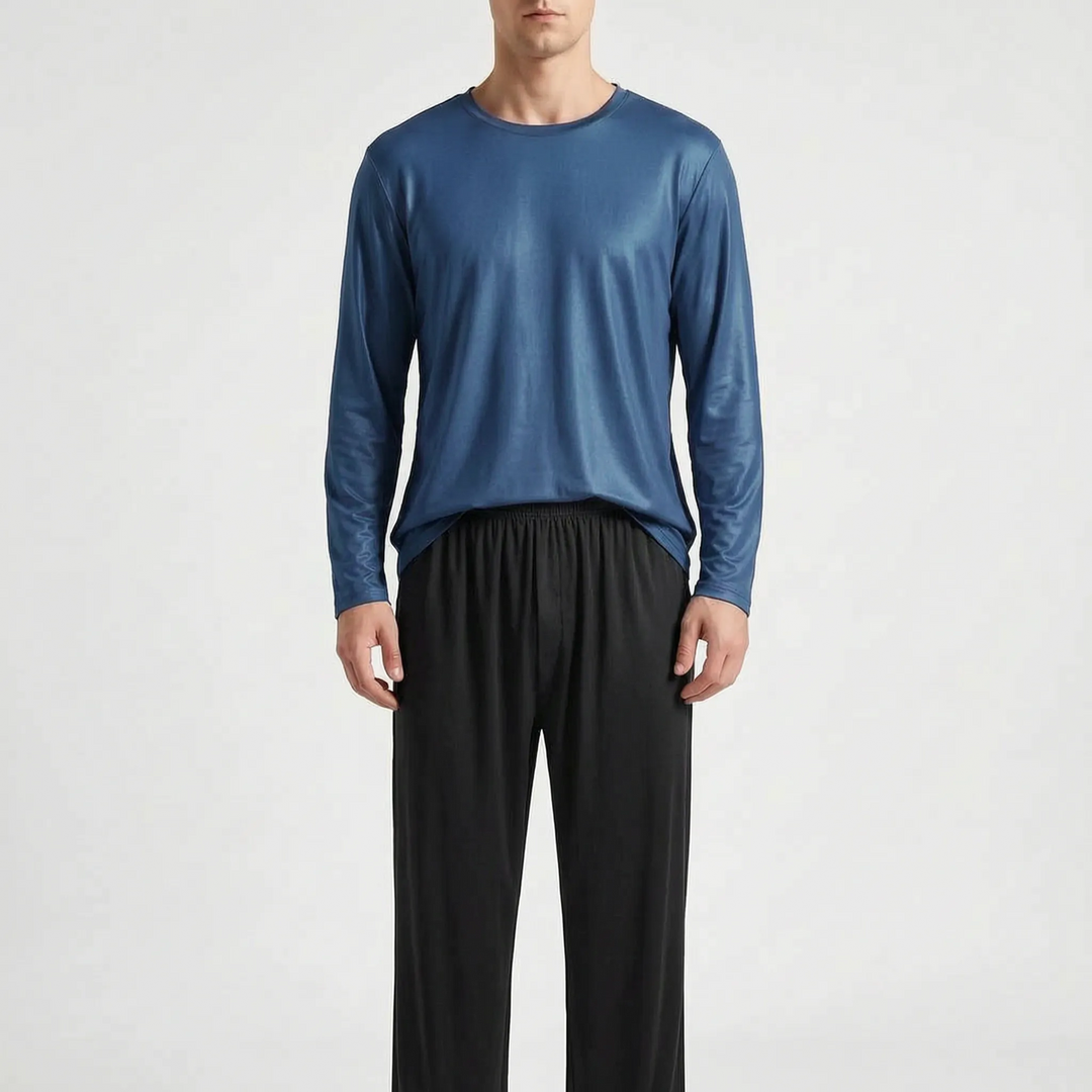 Mens Long Sleeve Pyjamas - Lawrence