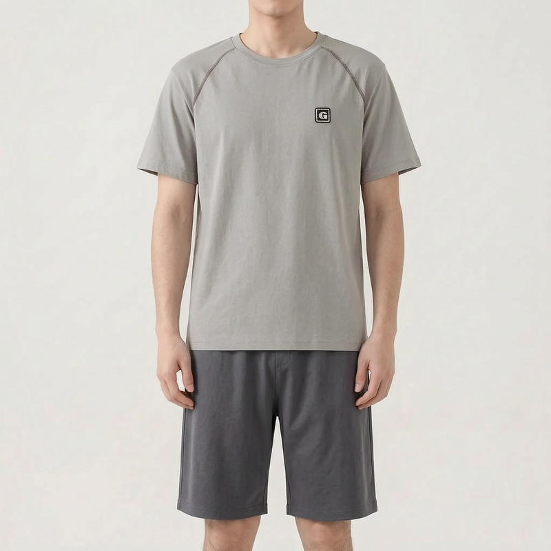 Mens Shorts And T Shirt Pyjama Set - Todd