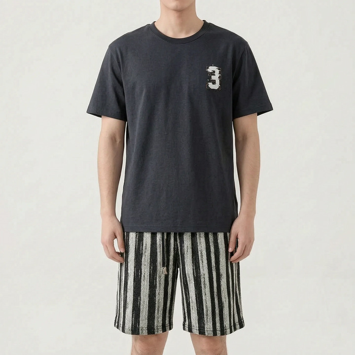 Mens Shorts And T Shirt Pyjama Set - Todd