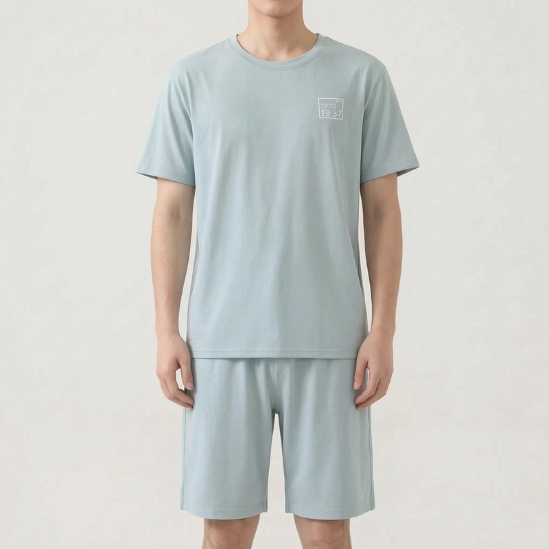 Mens Shorts And T Shirt Pyjama Set - Todd