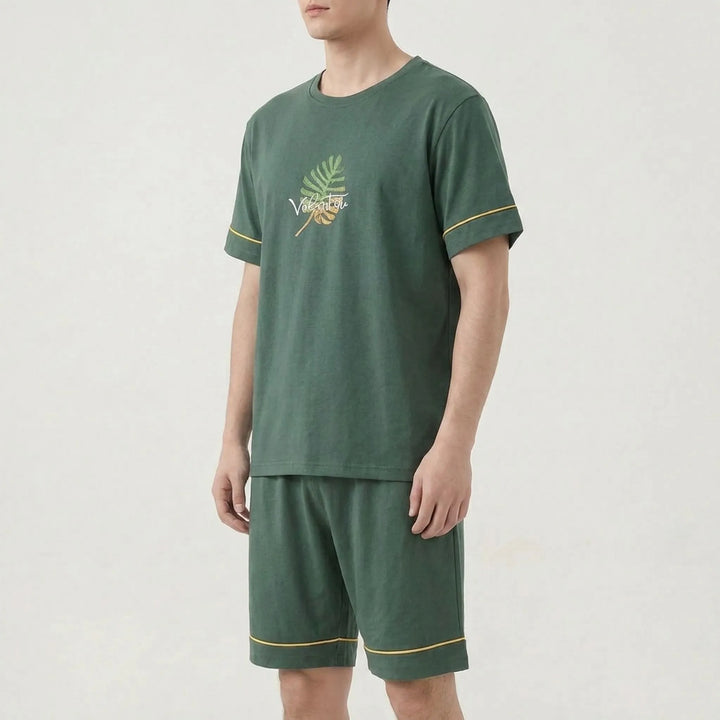 Mens Shorts And T Shirt Pyjama Set - Todd