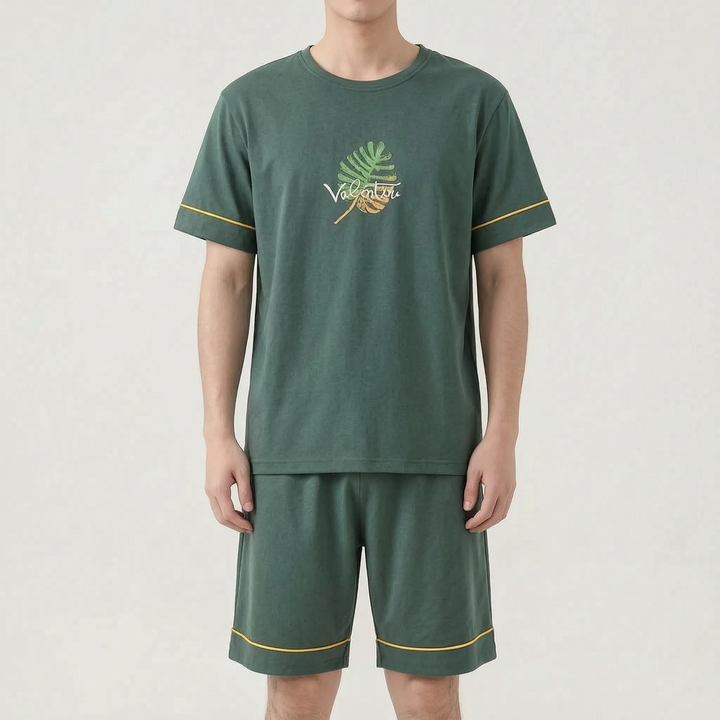 Mens Shorts And T Shirt Pyjama Set - Todd