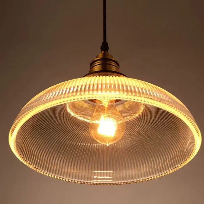 Metall Glas Pendelleuchte Modern - AmbiGlow
