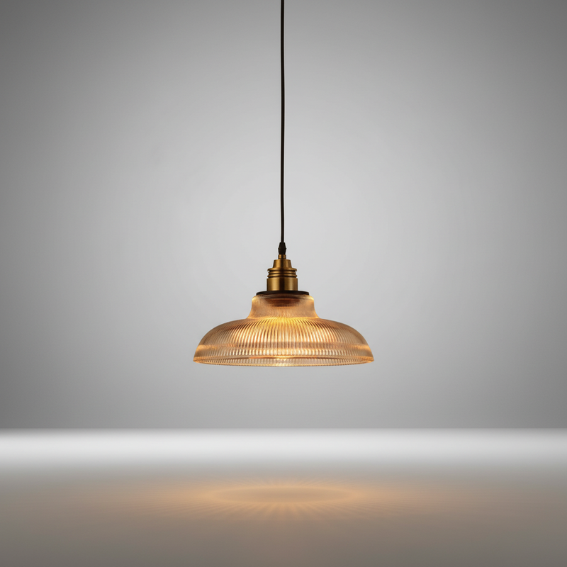 Metall Glas Pendelleuchte Modern - AmbiGlow