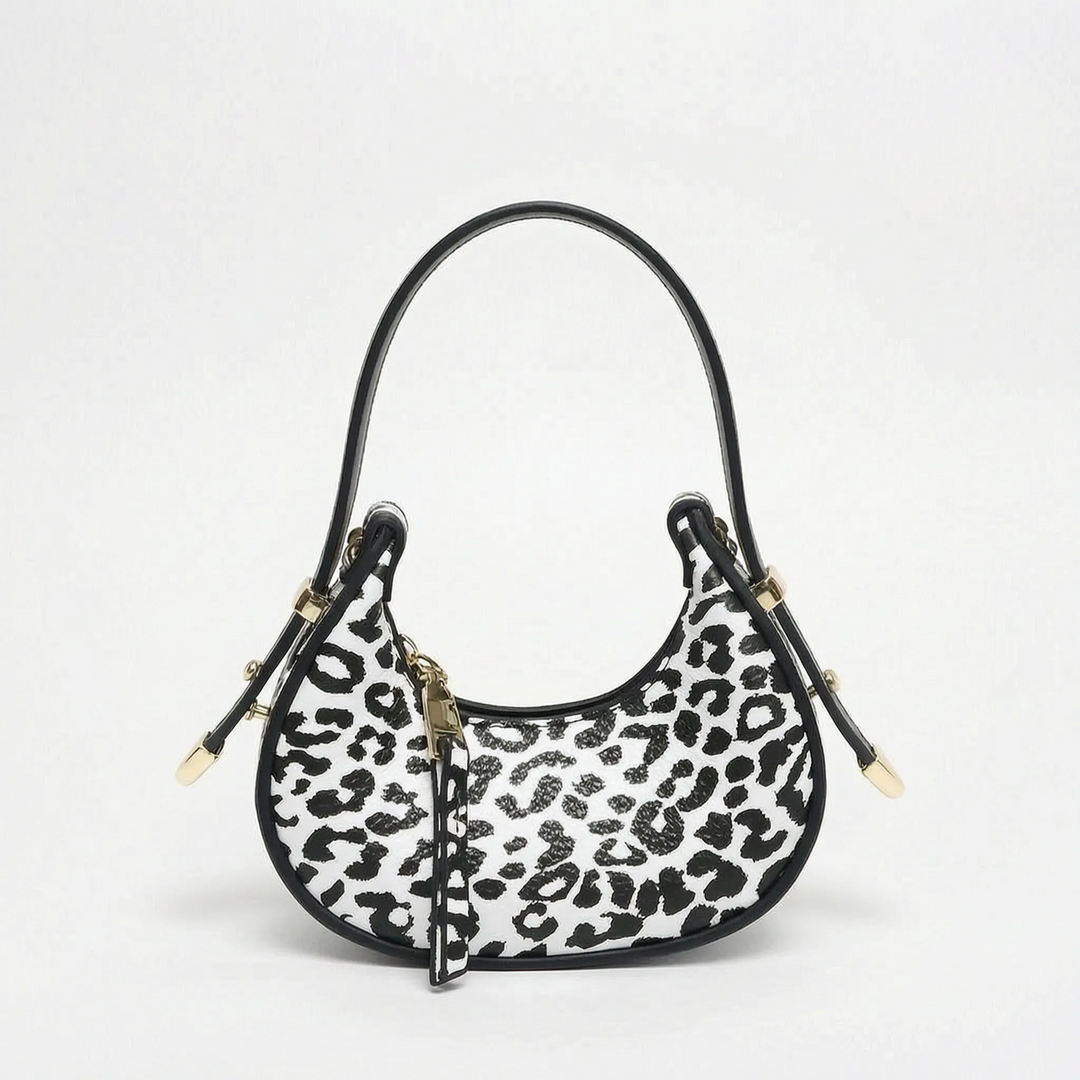 Metallic Half Moon Female Handbag - Lunari