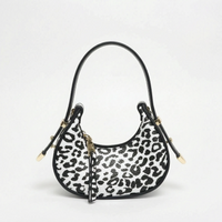 Metallic Half Moon Female Handbag - Lunari