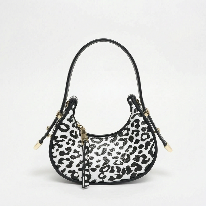 Metallic Half Moon Female Handbag - Lunari