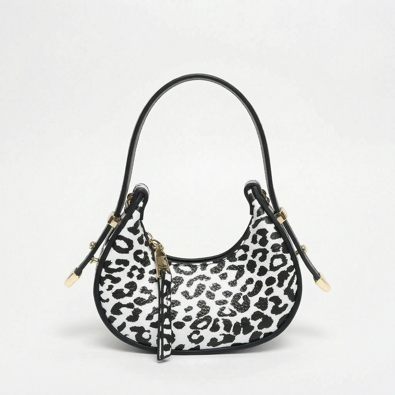 Metallic Half Moon Female Handbag - Lunari