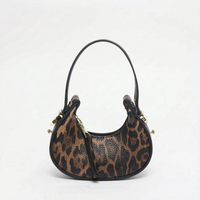 Metallic Half Moon Female Handbag - Lunari