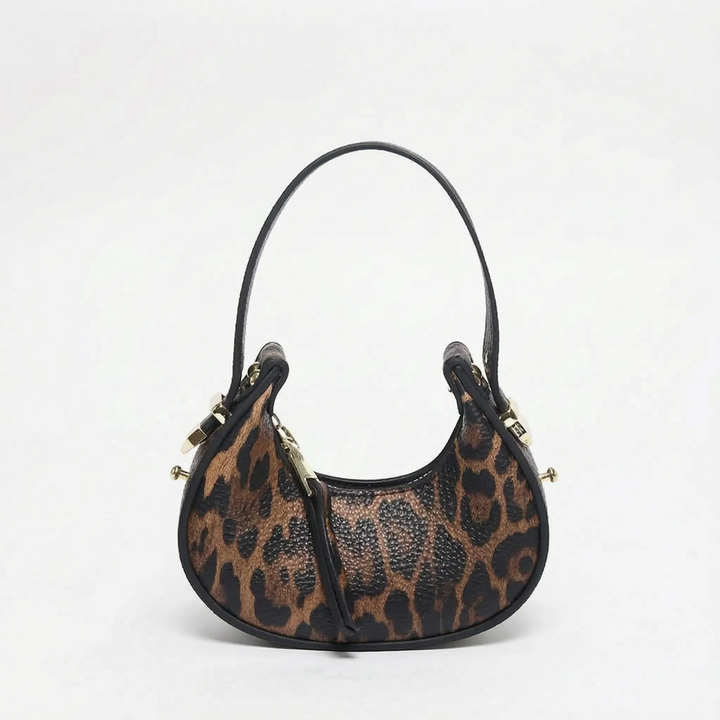 Metallic Half Moon Female Handbag - Lunari
