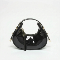 Metallic Half Moon Female Handbag - Lunari